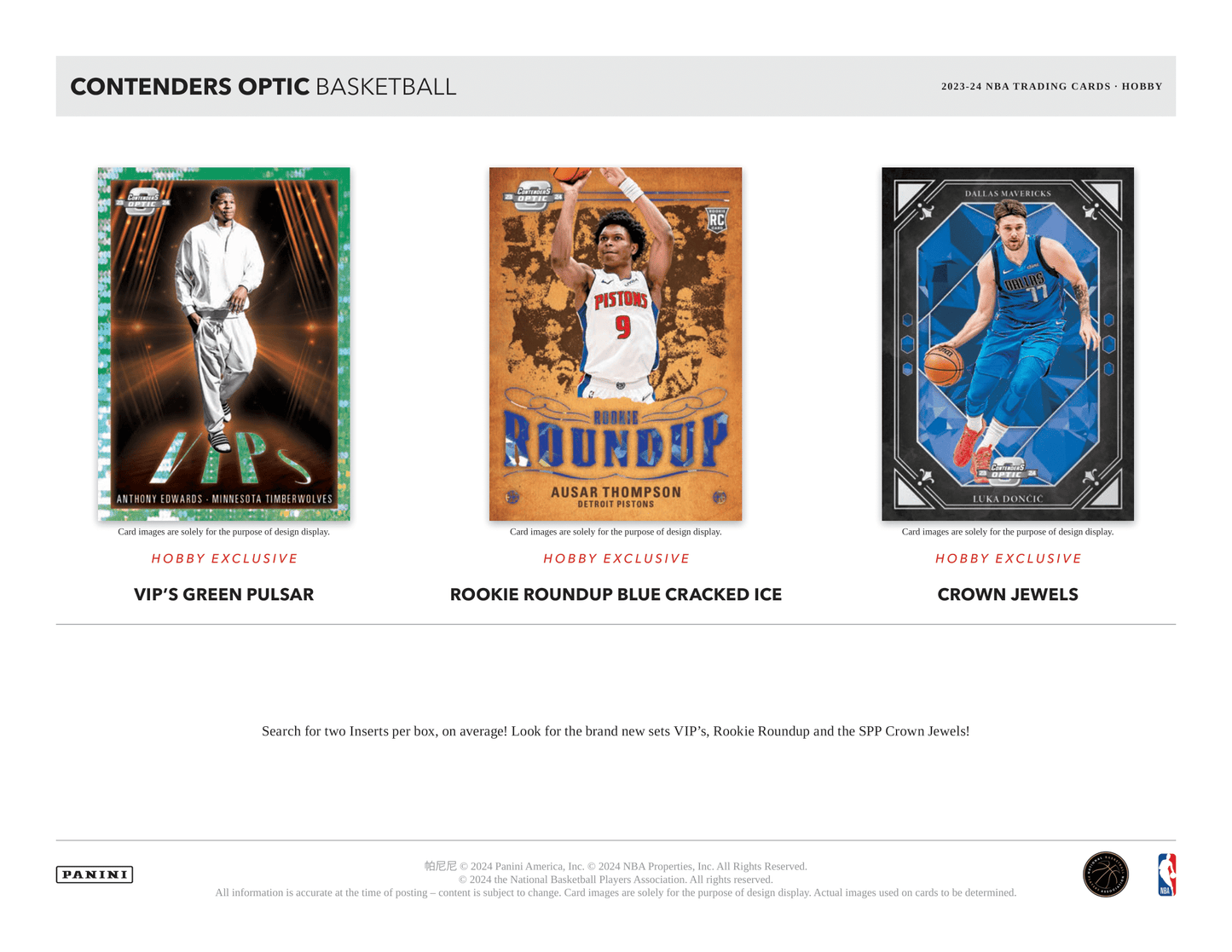 Panini - 2023/24 Contenders Optic Basketball (NBA) - Hobby Box