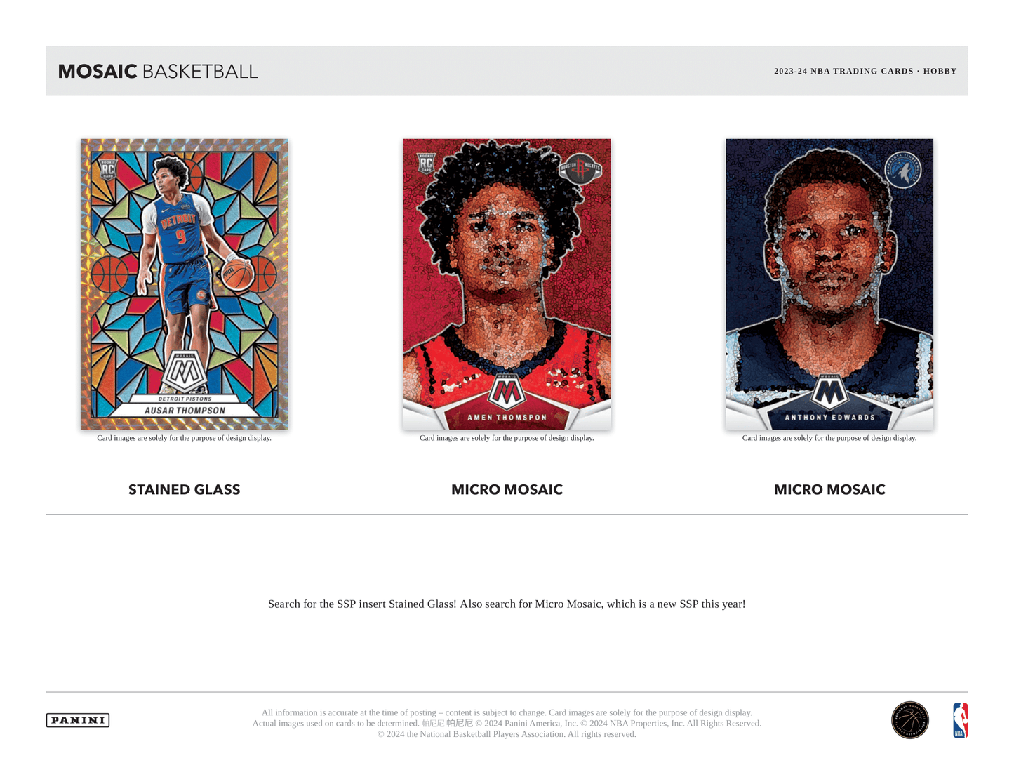 Panini - 2023/24 Mosaic Basketball (NBA) - Hobby Box