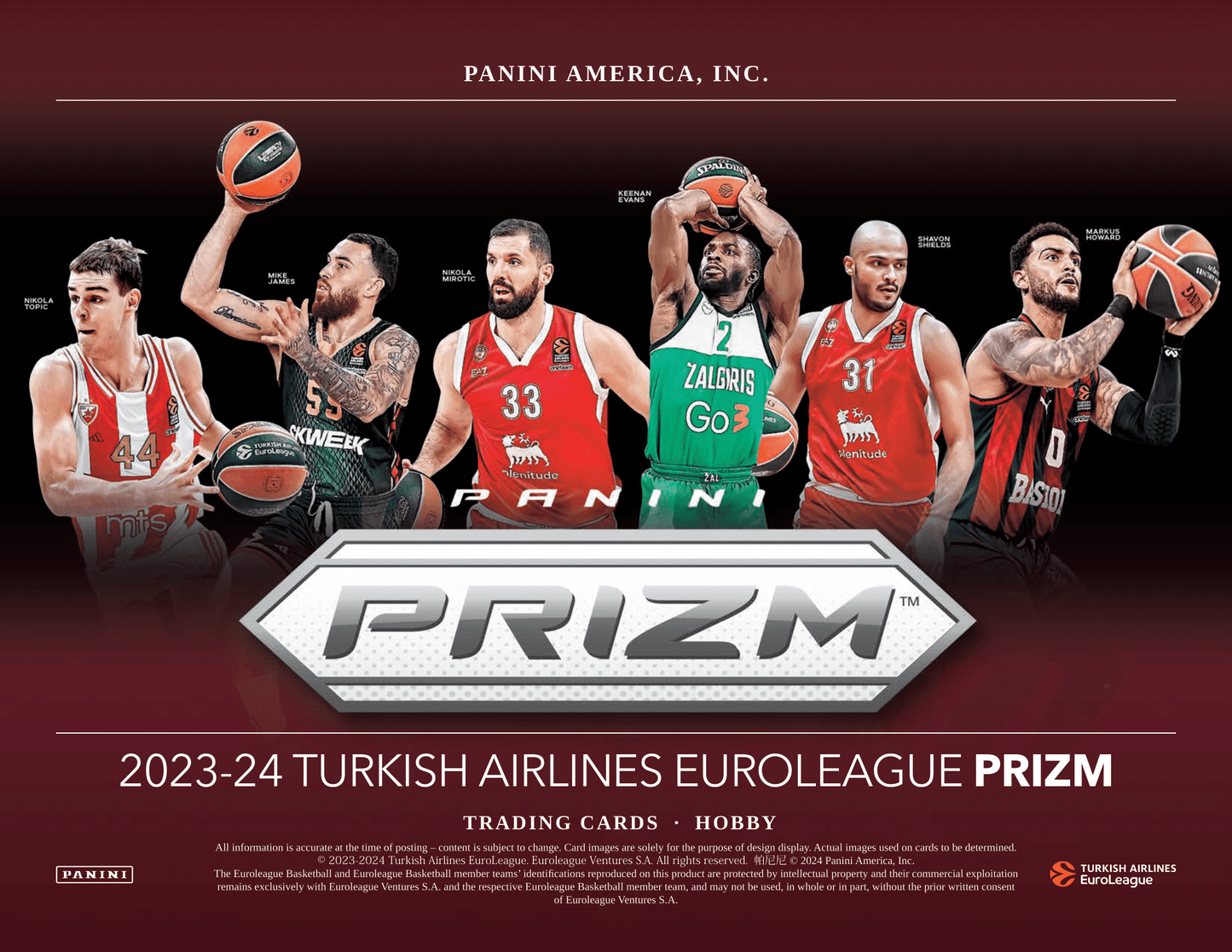 Panini - 2023/24 Prizm Euroleague Basketball (NBA) - Hobby Box