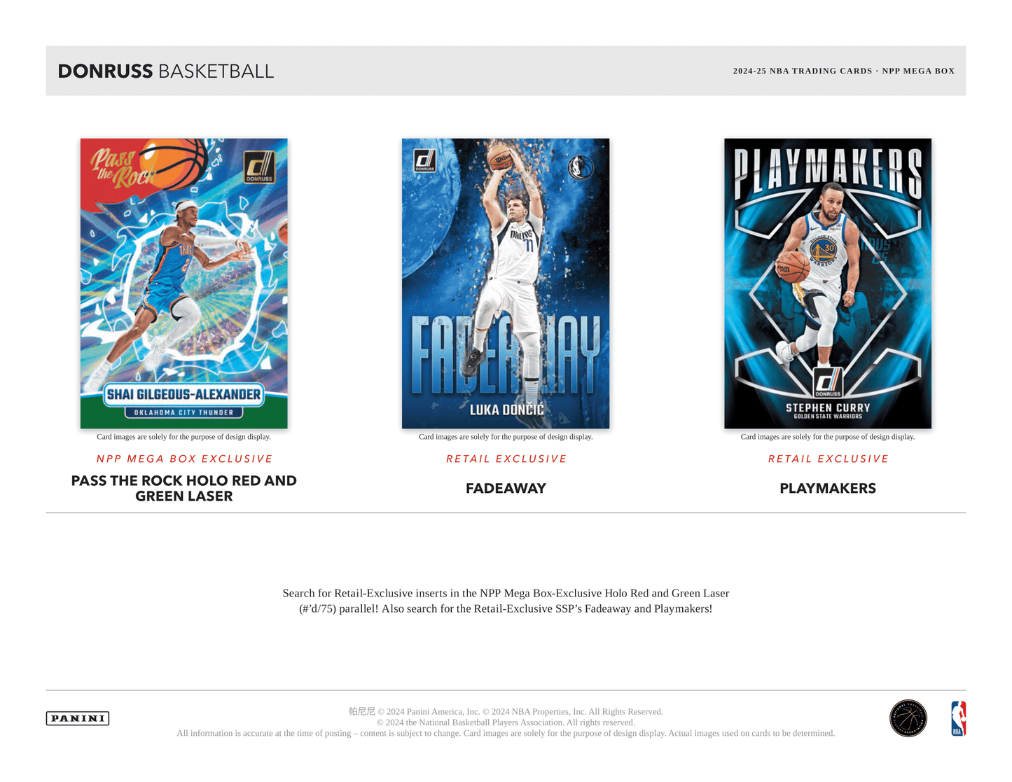 Panini - 2024/25 Donruss Basketball (NBA) - Mega Box