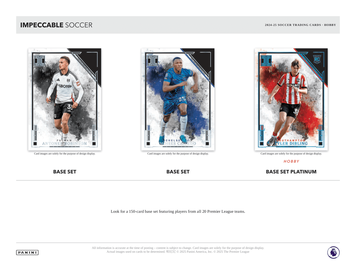 Panini - 2024/25 Impeccable Football (Soccer) - Hobby Box