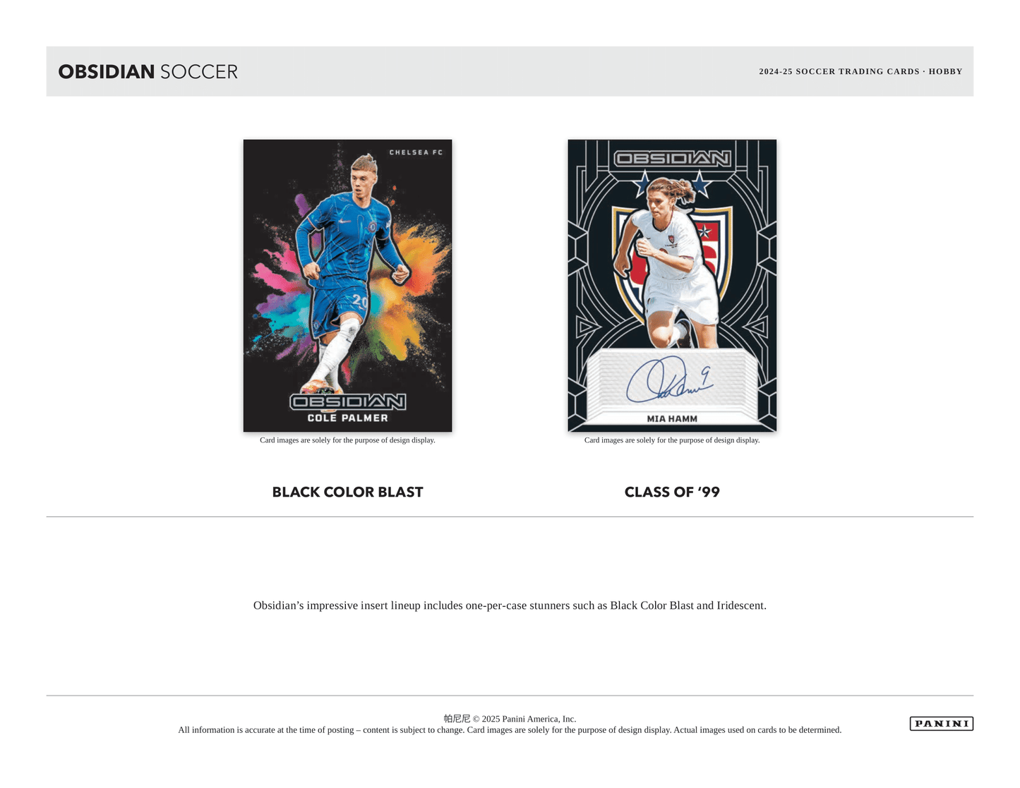 Panini - 2024/25 Obsidian Football (Soccer) - Hobby Box