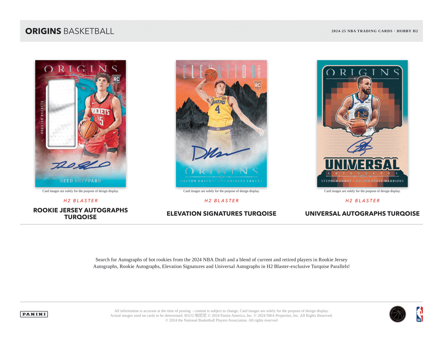 Panini - 2024/25 Origins Basketball (NBA) - Hybrid H2 Box