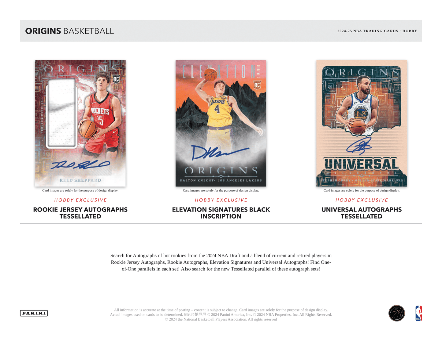 Panini - 2024/25 Origins Basketball (NBA) - Hobby Box