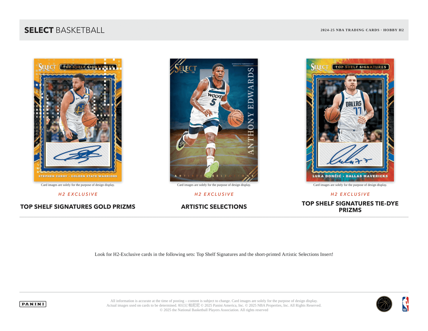 Panini - 2024/25 Select Basketball (NBA) - Hybrid H2 Box