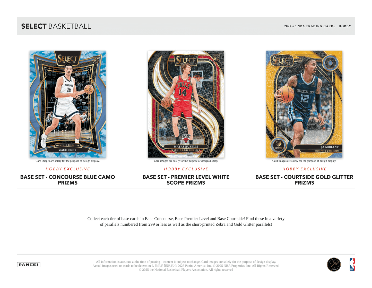 Panini - 2024/25 Select Basketball (NBA) - Hobby Box