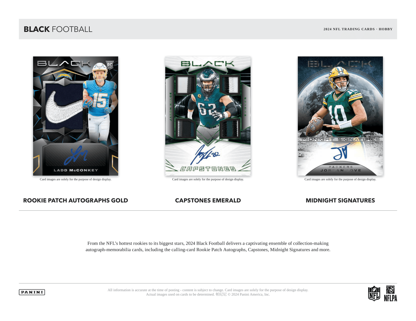Panini - 2024 Black American Football (NFL) - Hobby Box