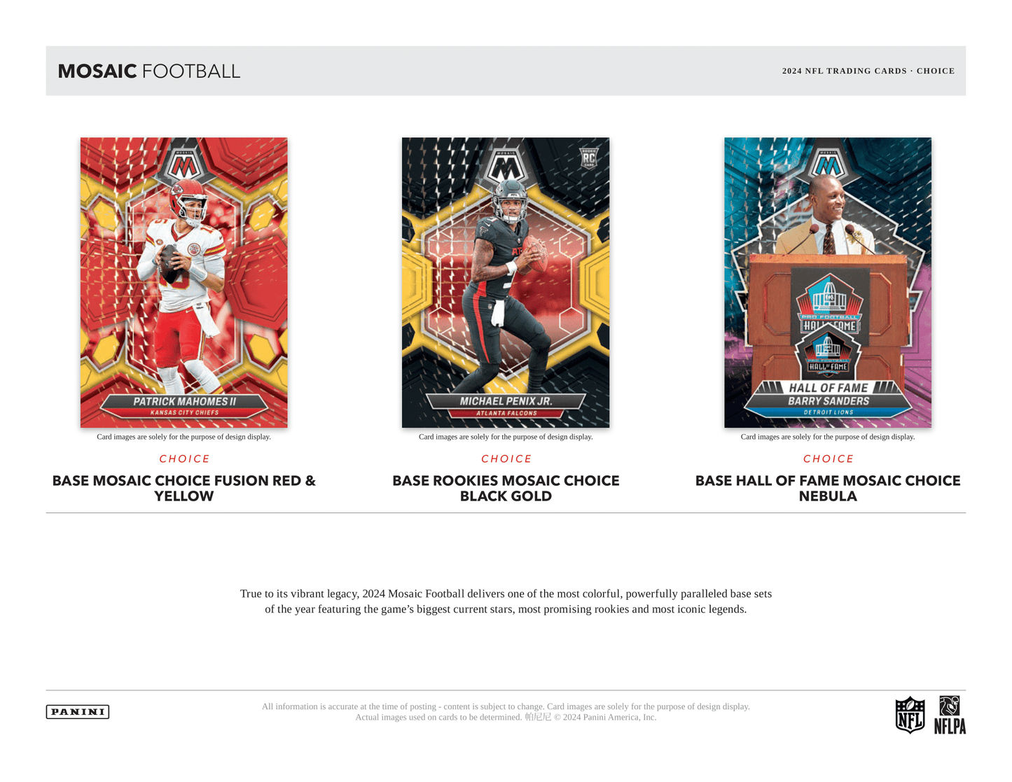 Panini - 2024 Mosaic American Football (NFL) - Choice Box