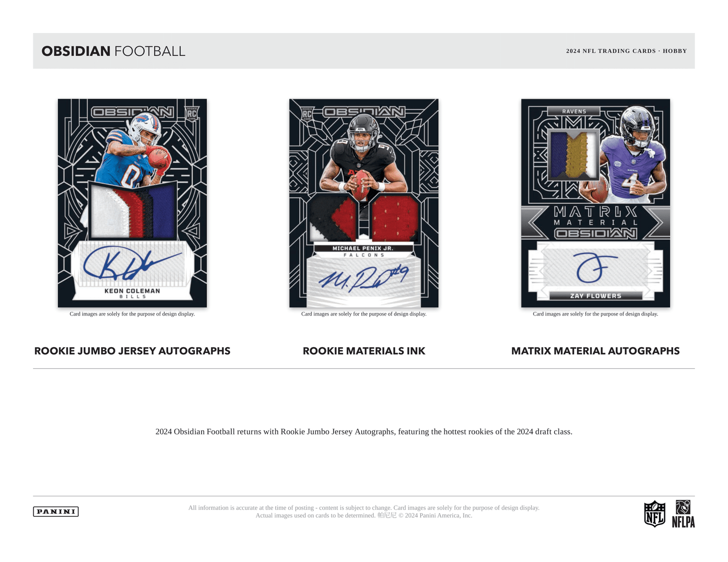 Panini - 2024 Obsidian American Football (NFL) - Hobby Box