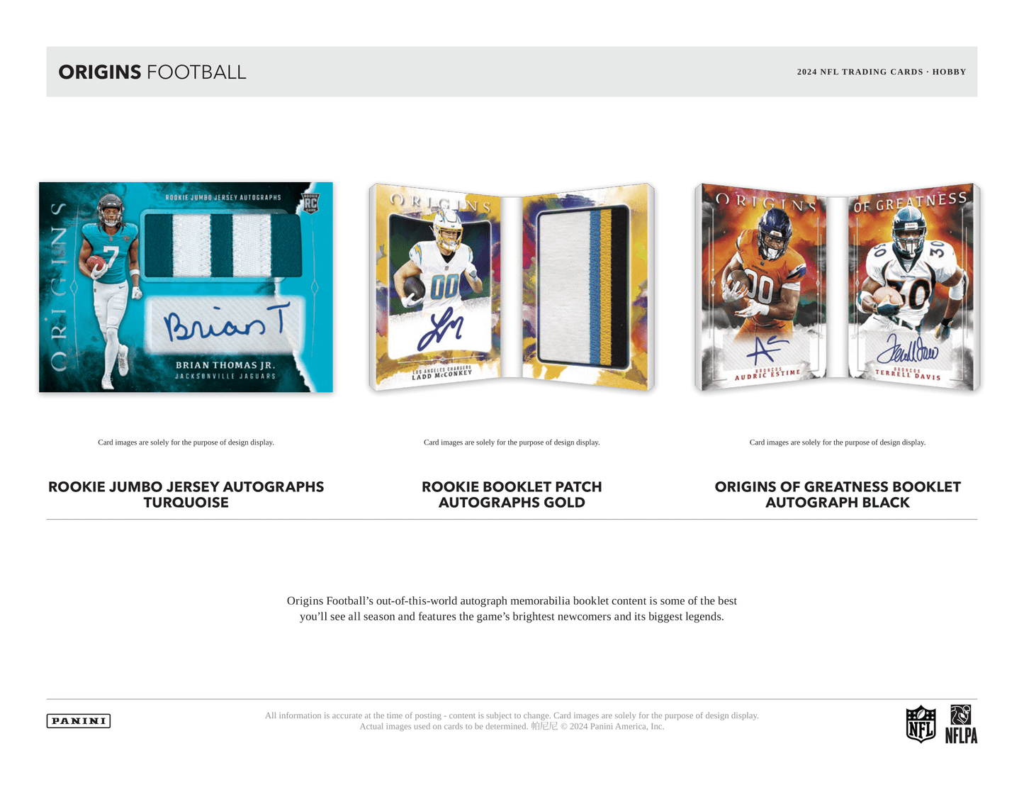 Panini - 2024 Origins American Football (NFL) - Hobby Box