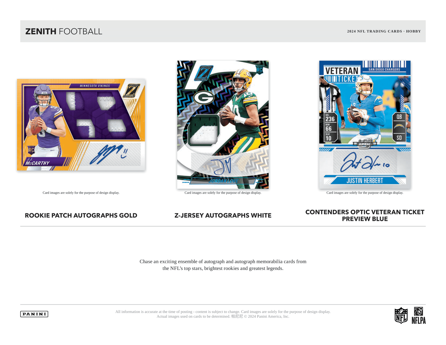 Panini - 2024 Zenith American Football (NFL) - Hobby Box