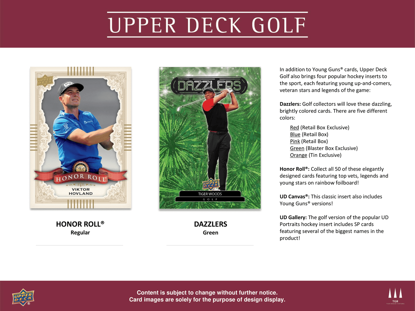 Upper Deck - 2024 Upper Deck Golf - Tin