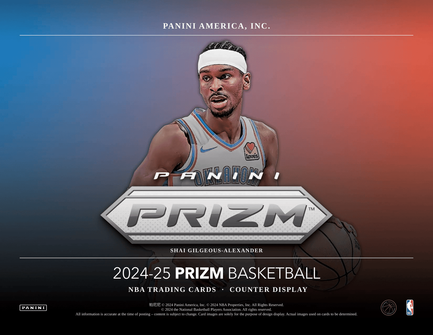 Panini - 2024/25 Prizm Basketball (NBA) - Retail Box
