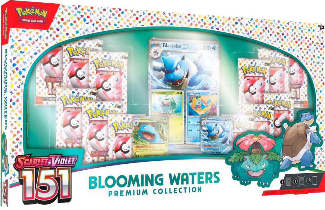 Pokemon TCG - Scarlet & Violet - Blooming Waters Premium Collection Box