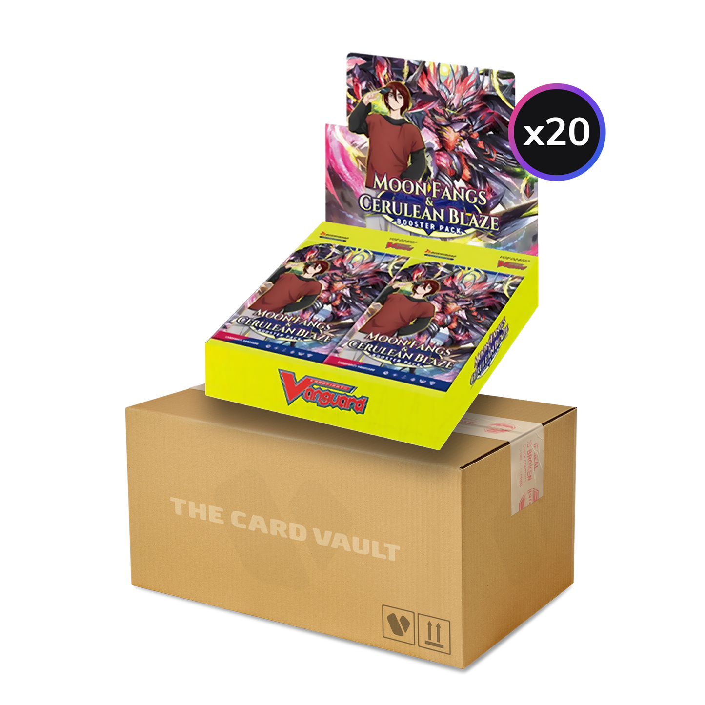 Cardfight!! Vanguard - Moon Fangs & Cerulean Blaze - Display Case (20 Boxes)