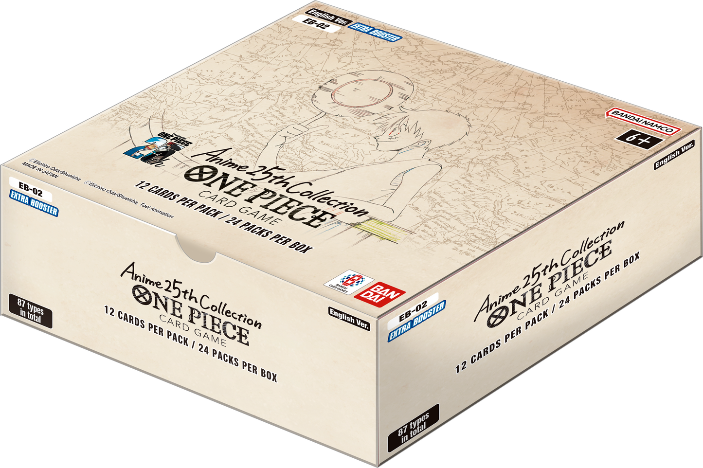 One Piece TCG - Extra Booster - Anime 25th Collection (EB-02) - Booster Box