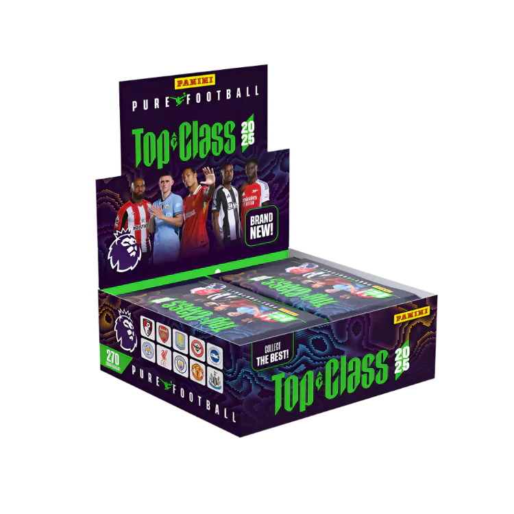 Panini - 2025 Premier League Top Class Football (Soccer) - Booster Box (24 Packs)