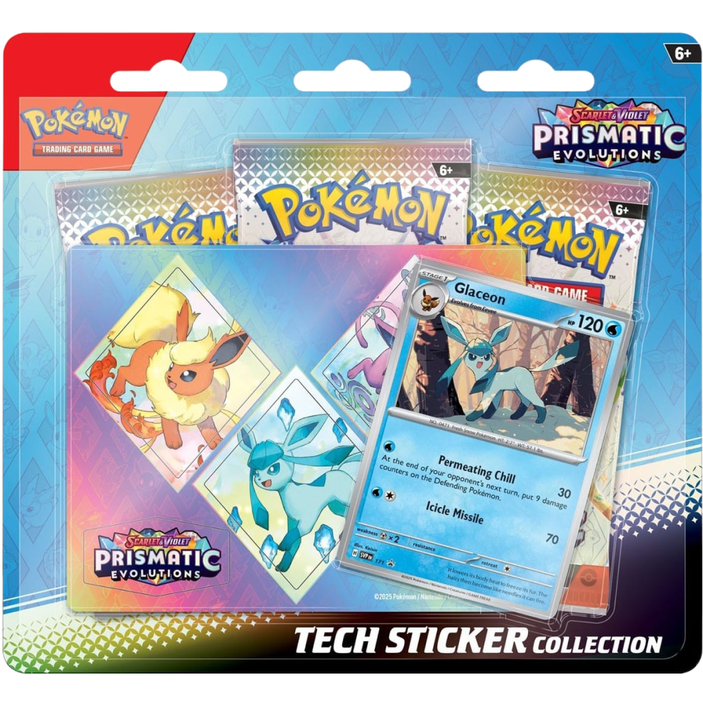 Pokemon TCG - Scarlet & Violet - Prismatic Evolutions - Tech Sticker Collection