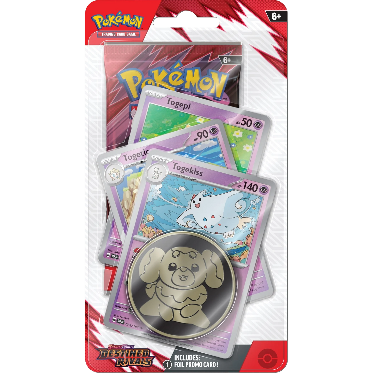 Pokemon TCG - Scarlet & Violet - Destined Rivals - Premium Checklane Blister (Togekiss)