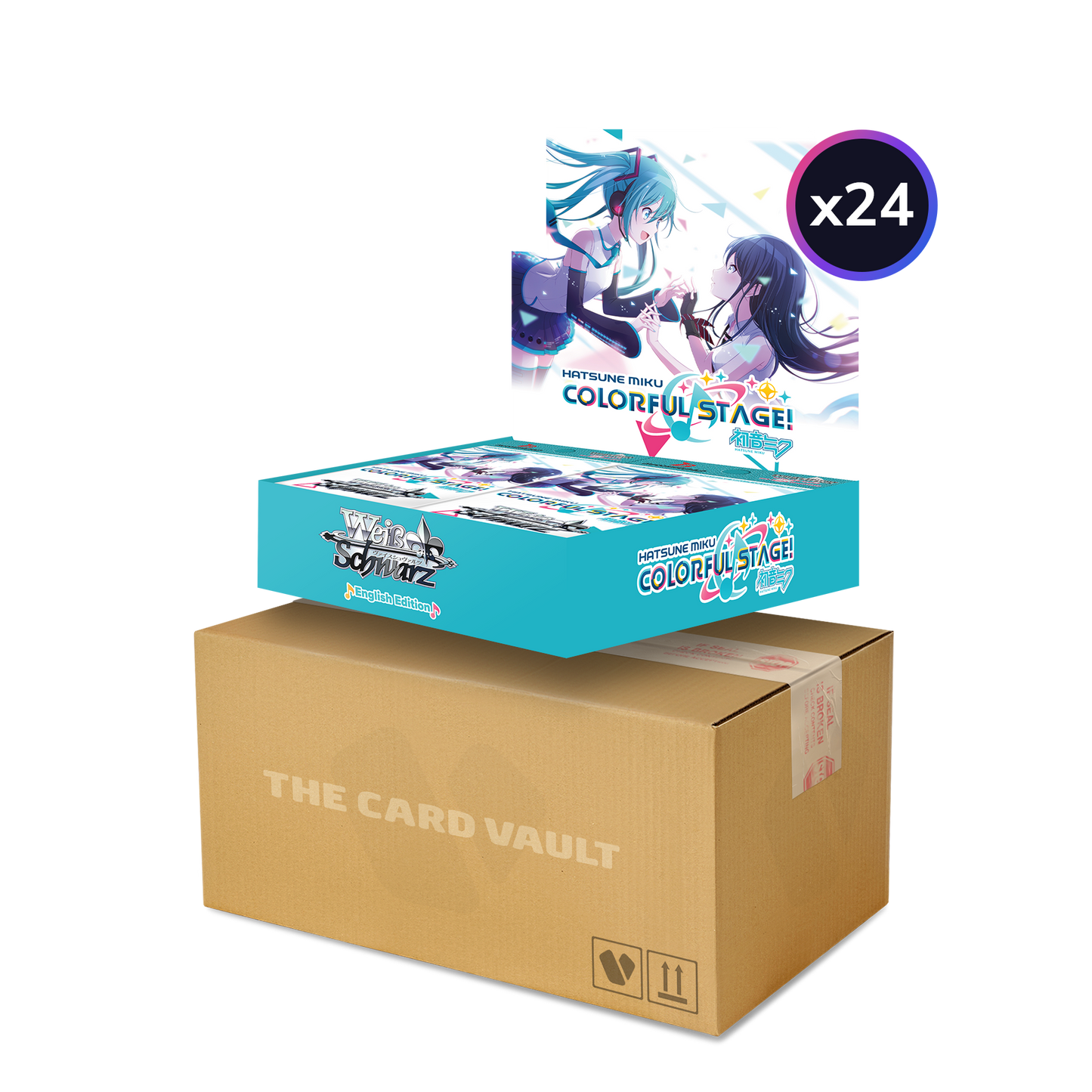 Weiss Schwarz - Hatsune Miku: Colourful Stage! - Display Case (24x Booster Boxes)