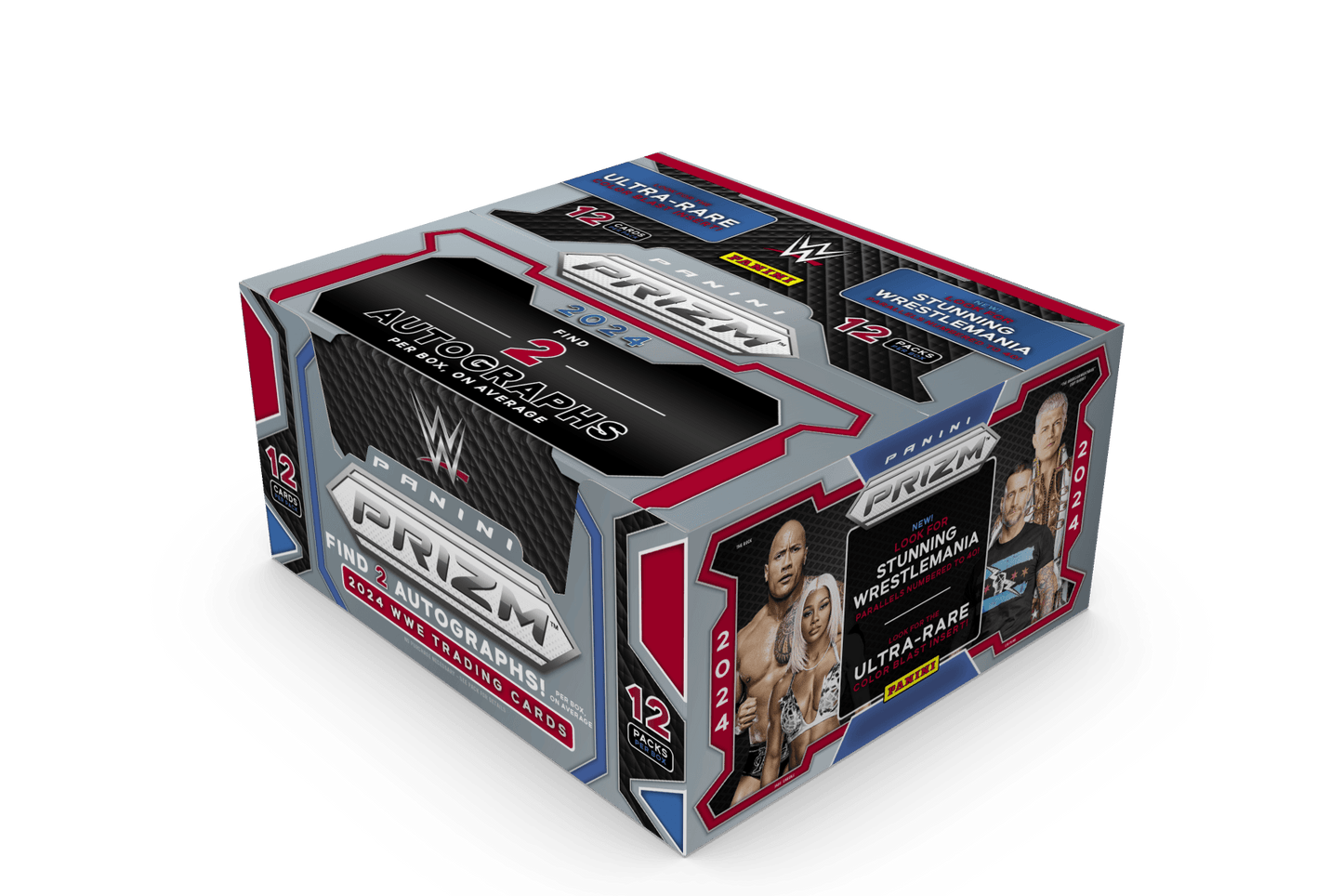 Panini - 2024 Prizm WWE Wrestling - Hobby Box (12 Packs)
