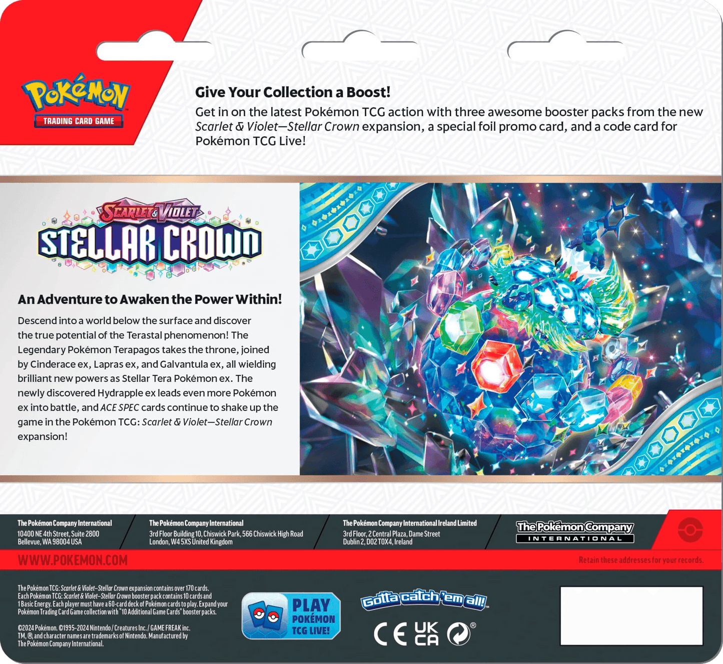 Pokemon TCG - Scarlet & Violet - Stellar Crown - 3-Pack Blister - Latias