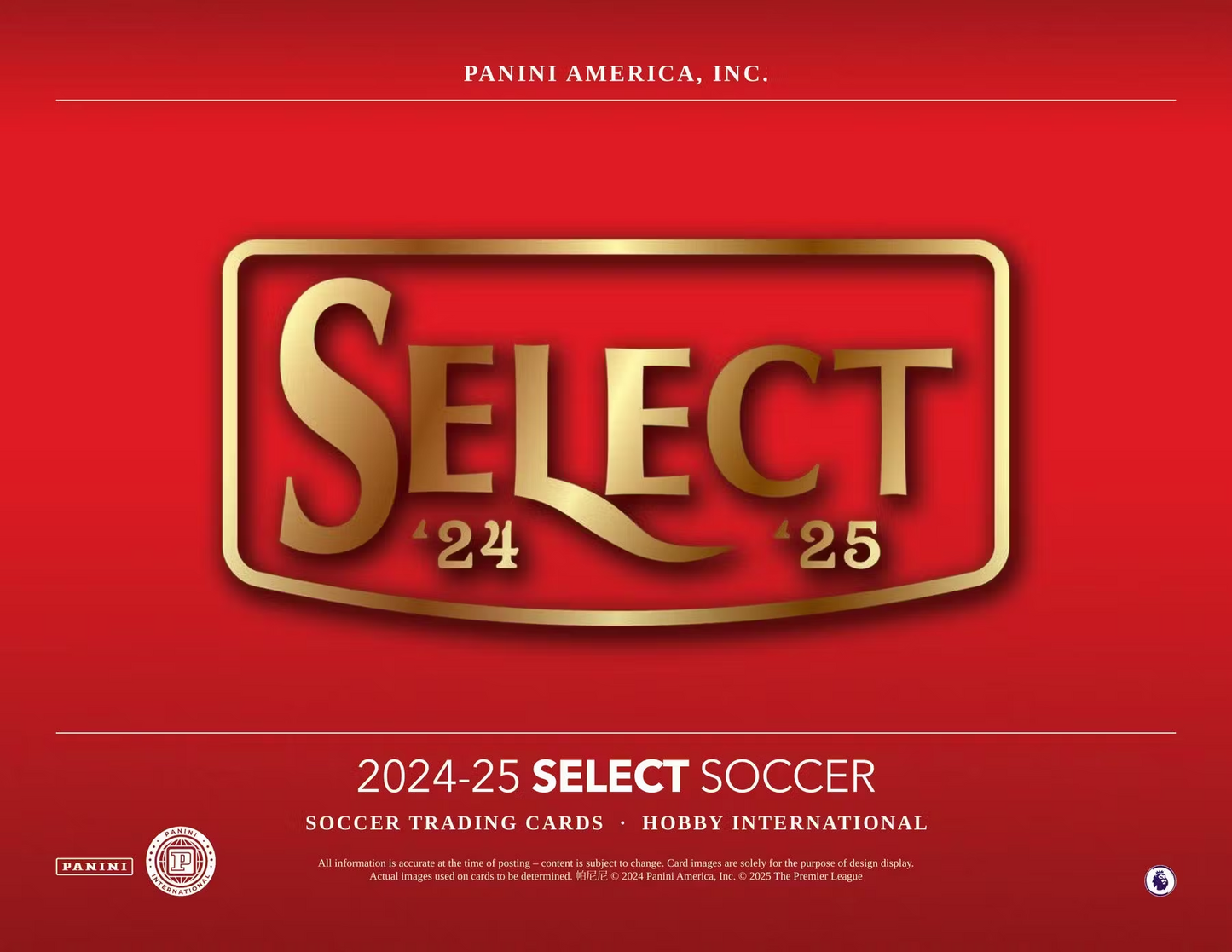 Panini - 2024/25 Select Premier League Football (Soccer) - International Hobby Box