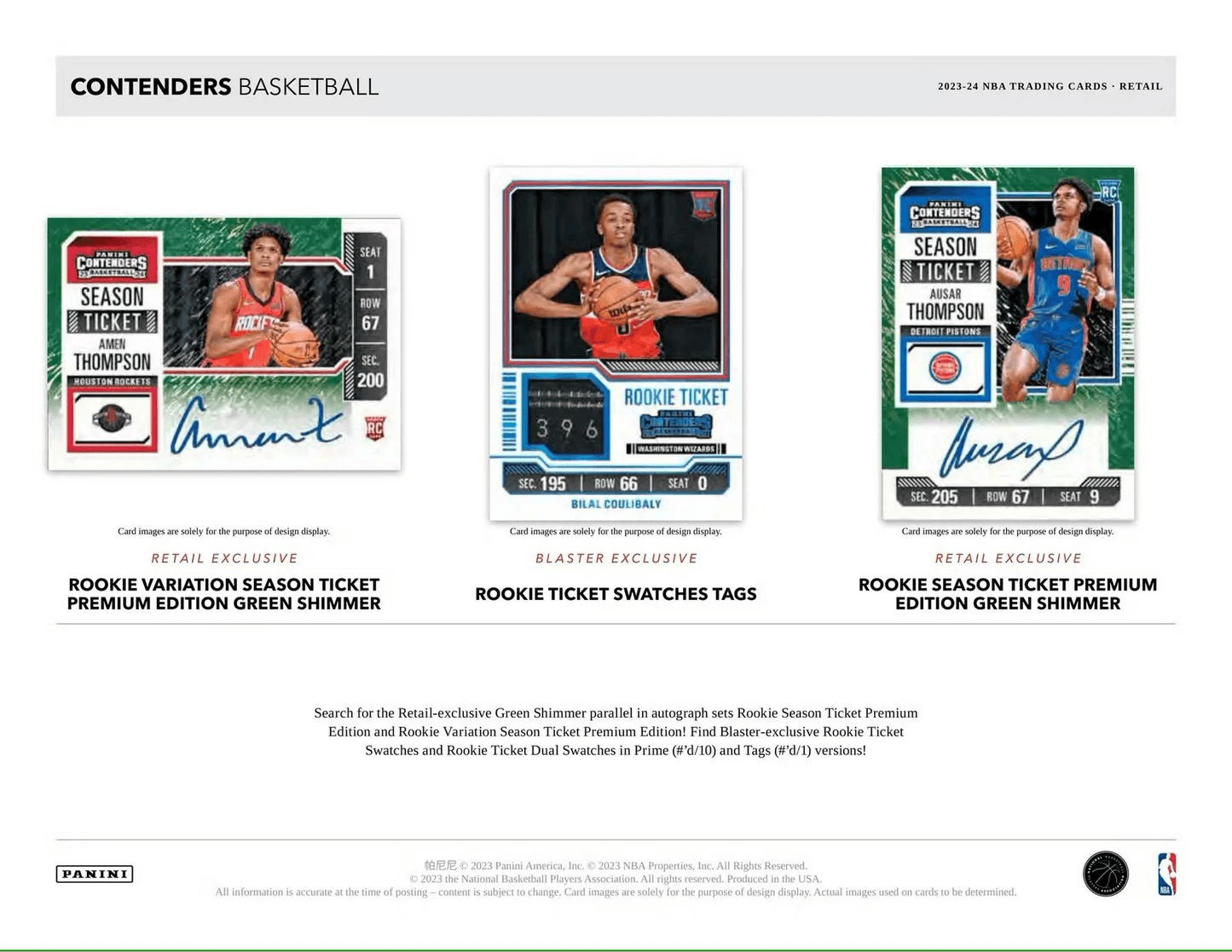Panini - 2023/24 Contenders Basketball (NBA) - Blaster Box
