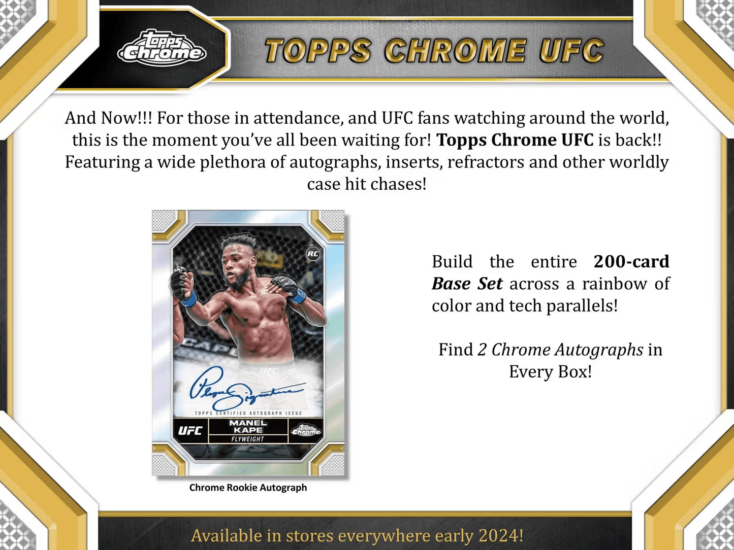 Topps - 2024 Chrome UFC - Hobby Box