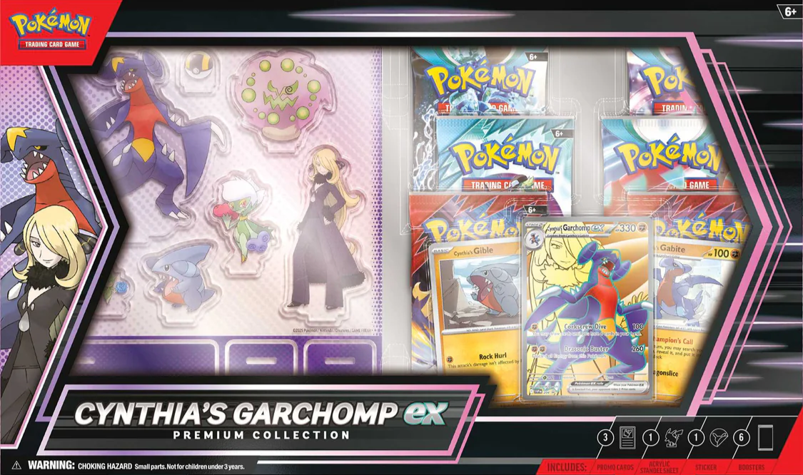 Pokemon TCG - Scarlet & Violet - Cynthia’s Garchomp EX Premium Collection Box