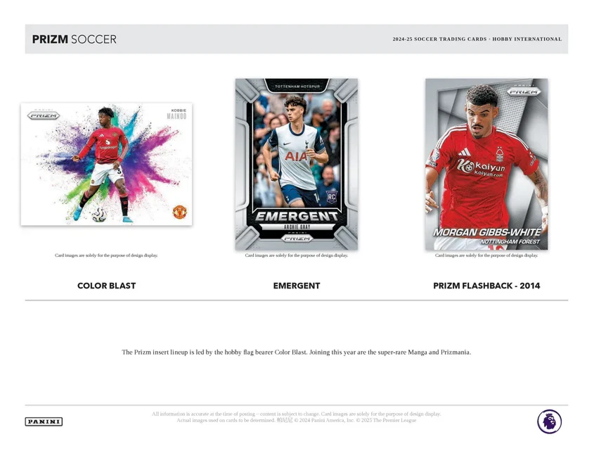 Panini - 2024/25 Prizm Premier League Football (Soccer) - International Hobby Box