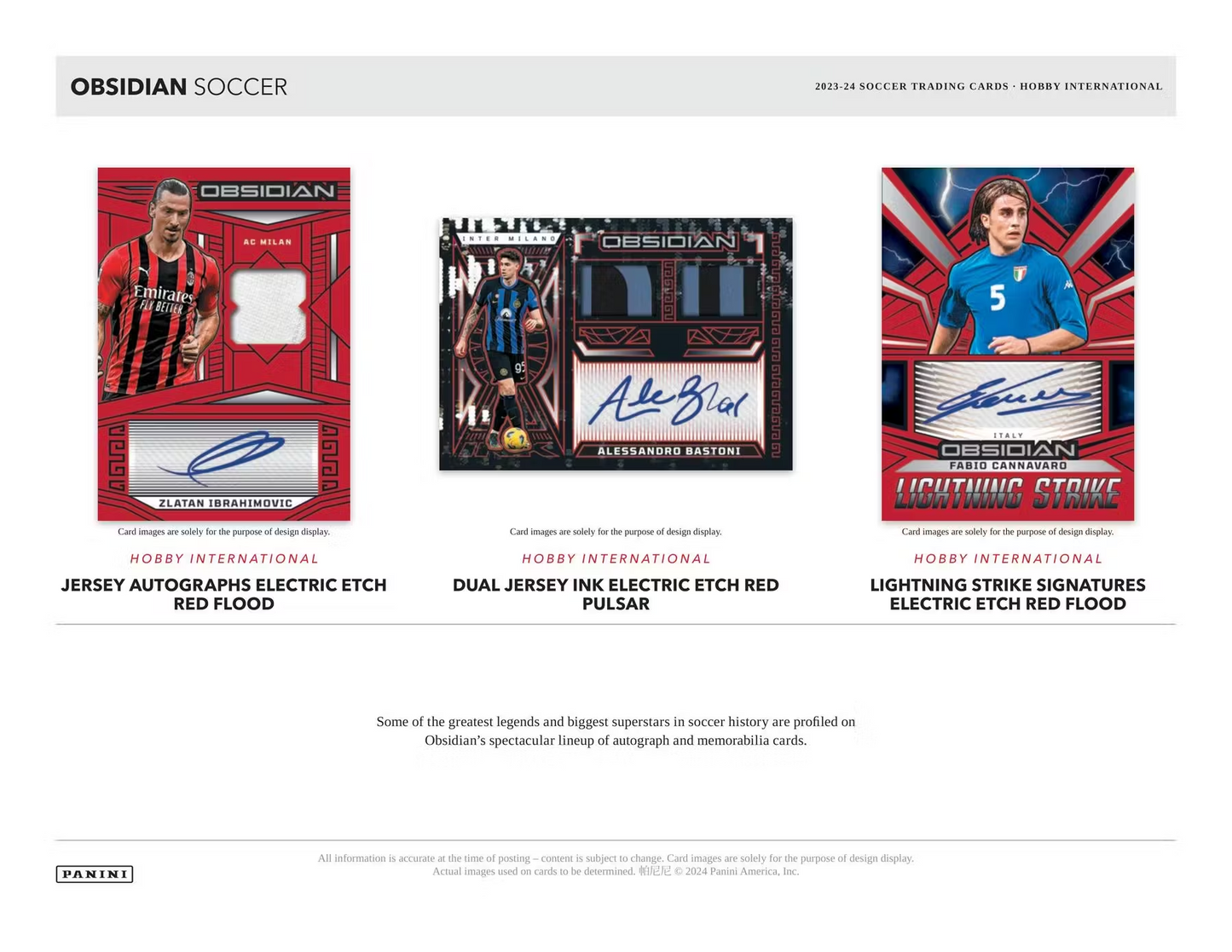 Panini - 2023/24 Obsidian Football (Soccer) - International Hobby Box