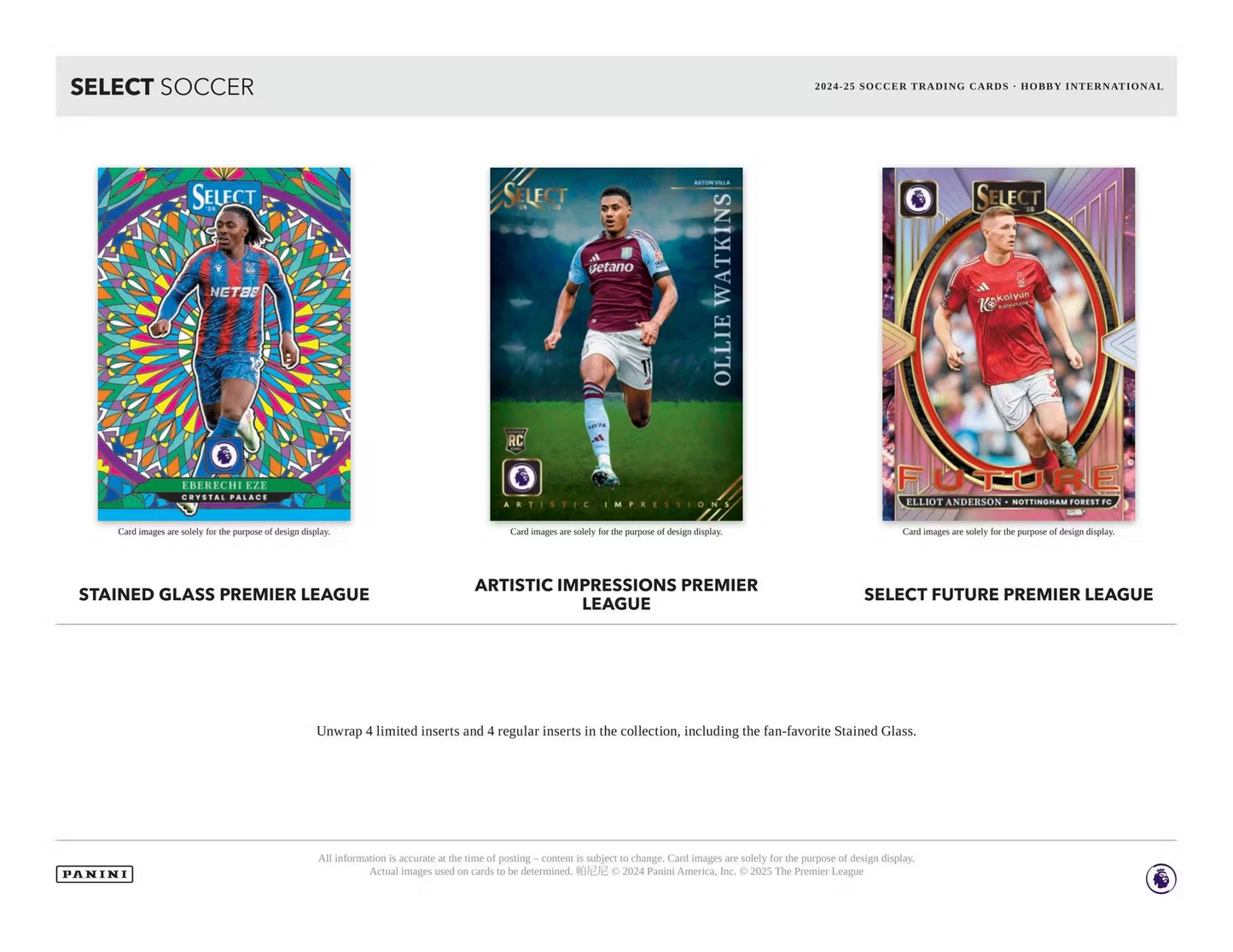 Panini - 2024/25 Select Premier League Football (Soccer) - International Hobby Box