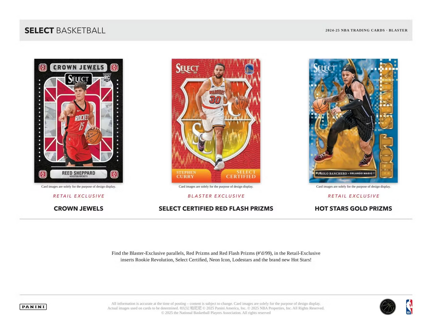 Panini - 2024/25 Select Basketball (NBA) - Blaster Box