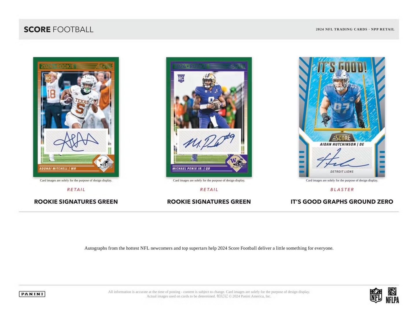 Panini - 2024 Score American Football (NFL) - Blaster Box