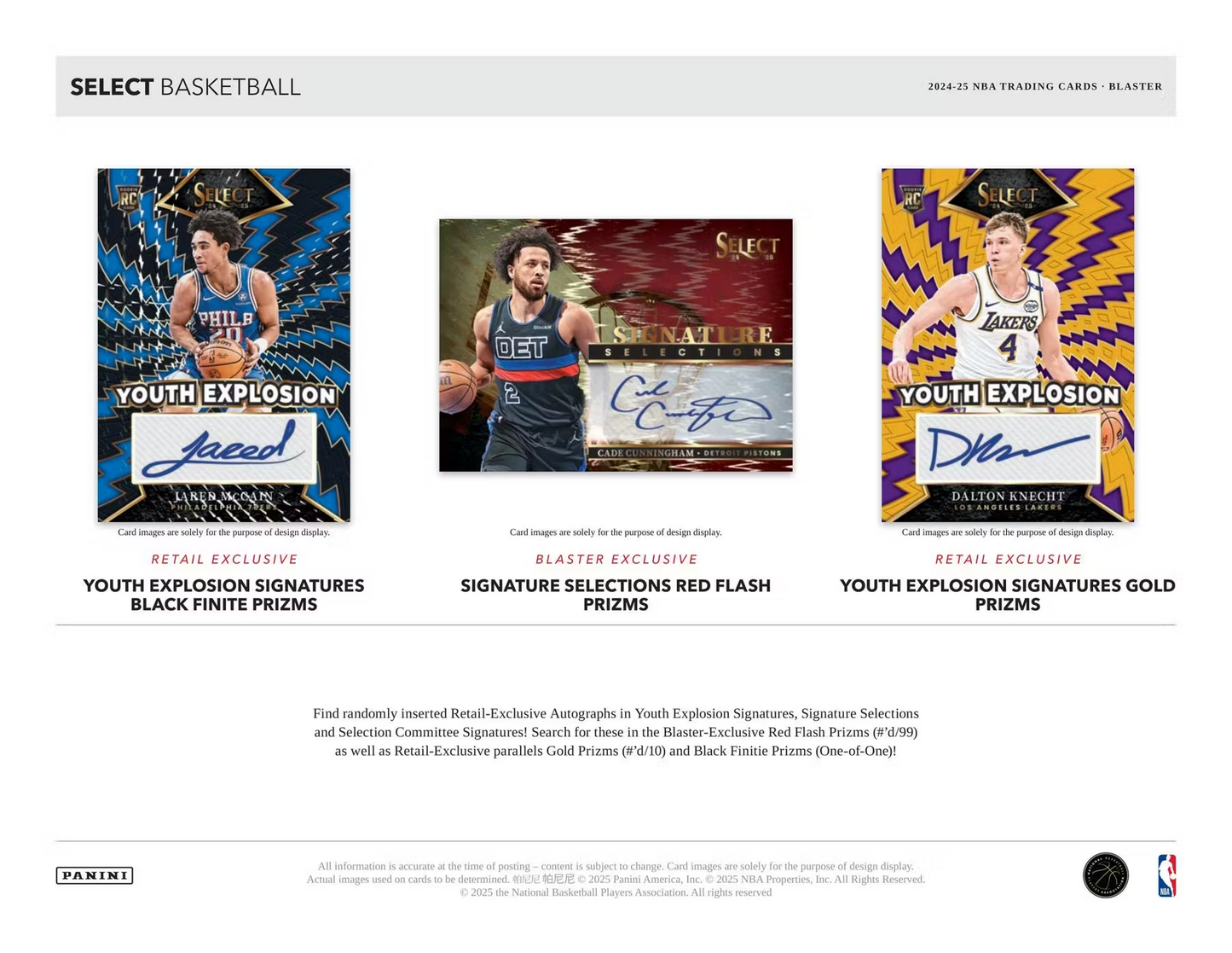 Panini - 2024/25 Select Basketball (NBA) - Blaster Box