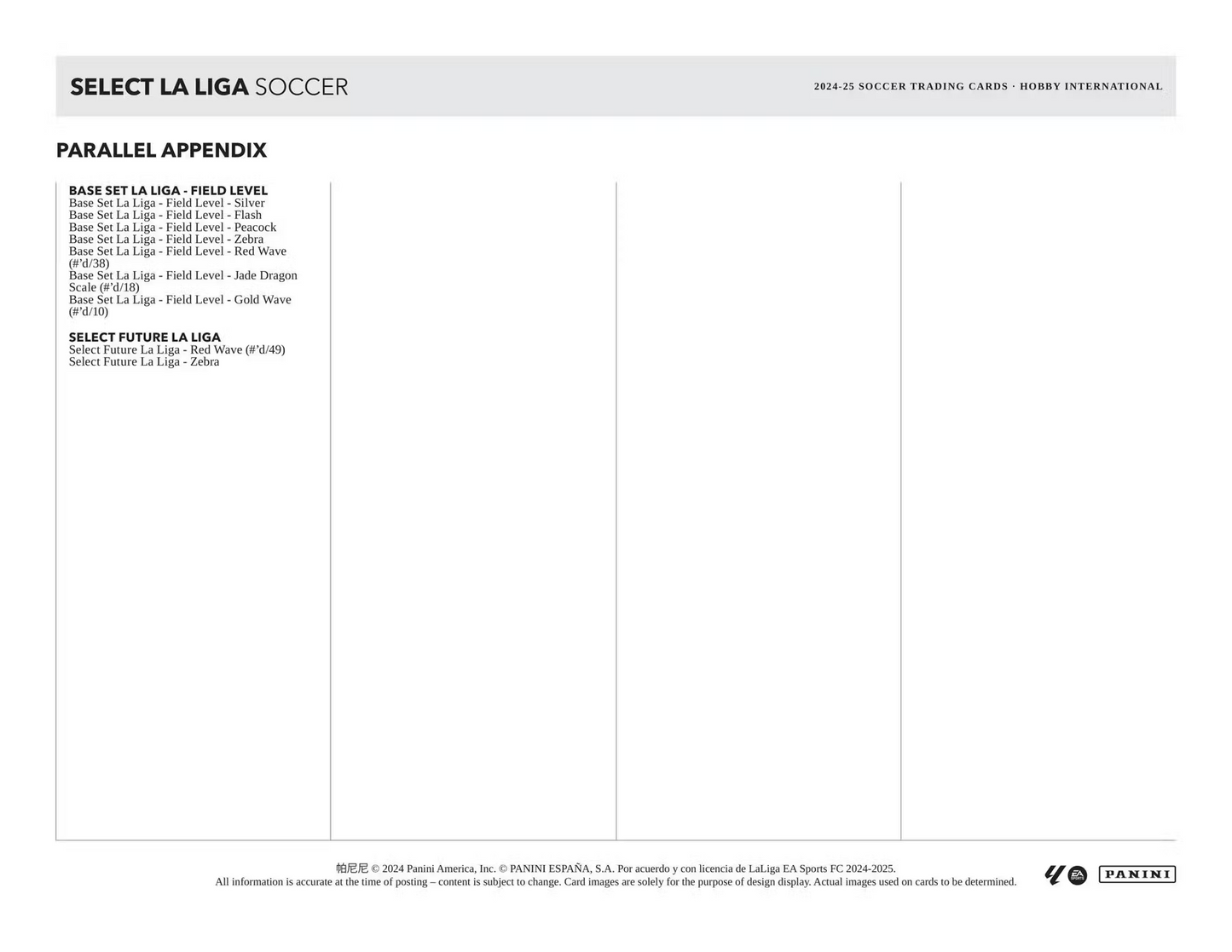Panini - 2024/25 Select La Liga Football (Soccer) - International Hobby Box