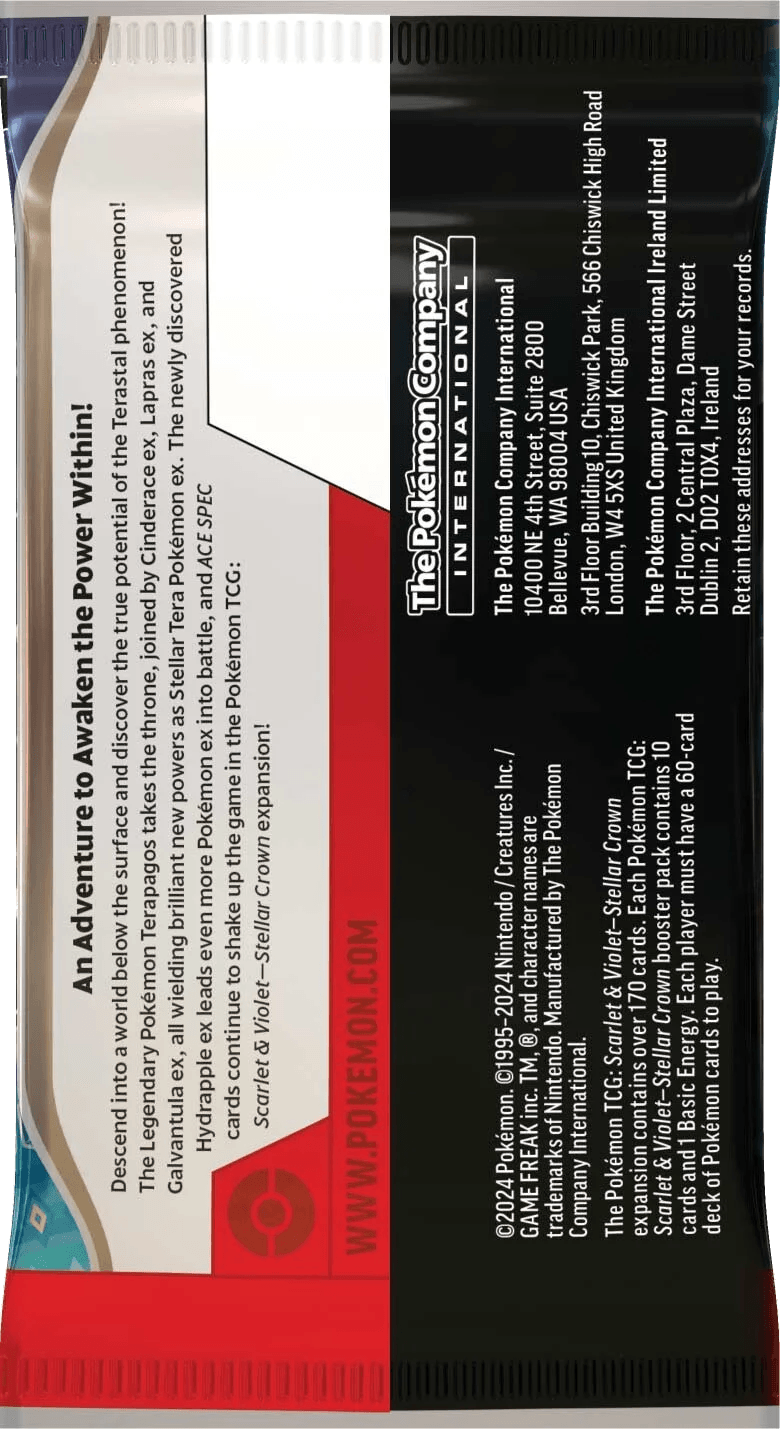 Pokemon TCG - Scarlet & Violet - Stellar Crown - Booster Pack
