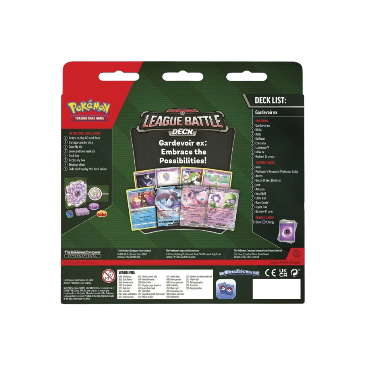 Pokemon TCG - Scarlet & Violet - Gardevoir Ex League Battle Deck