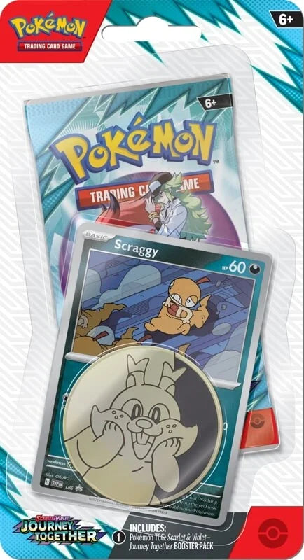 Pokemon TCG - Scarlet & Violet - Journey Together - Checklane Blister (Scraggy)