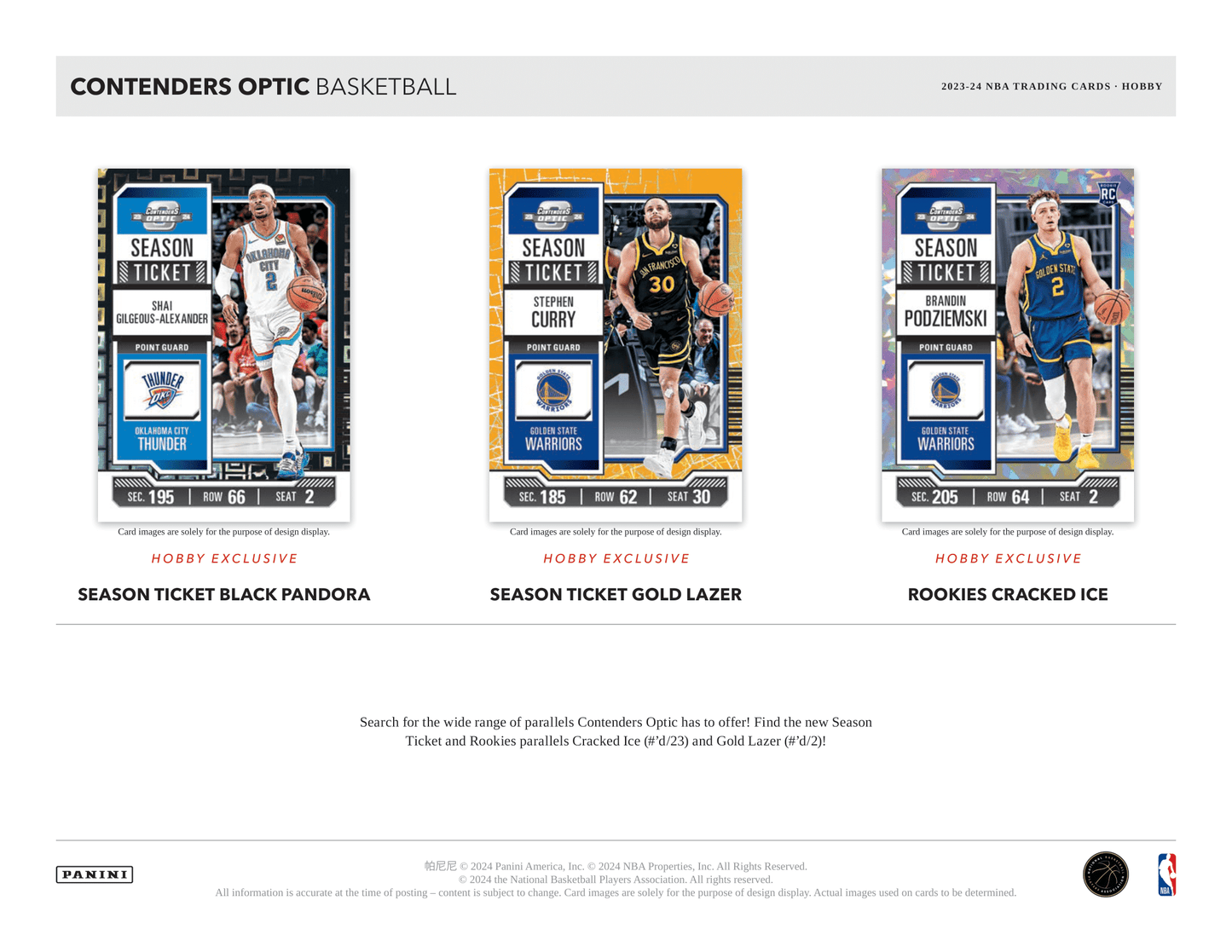 Panini - 2023/24 Contenders Optic Basketball (NBA) - Hobby Box