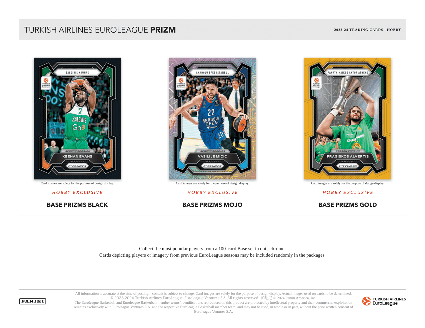 Panini - 2023/24 Prizm Euroleague Basketball (NBA) - Hobby Box