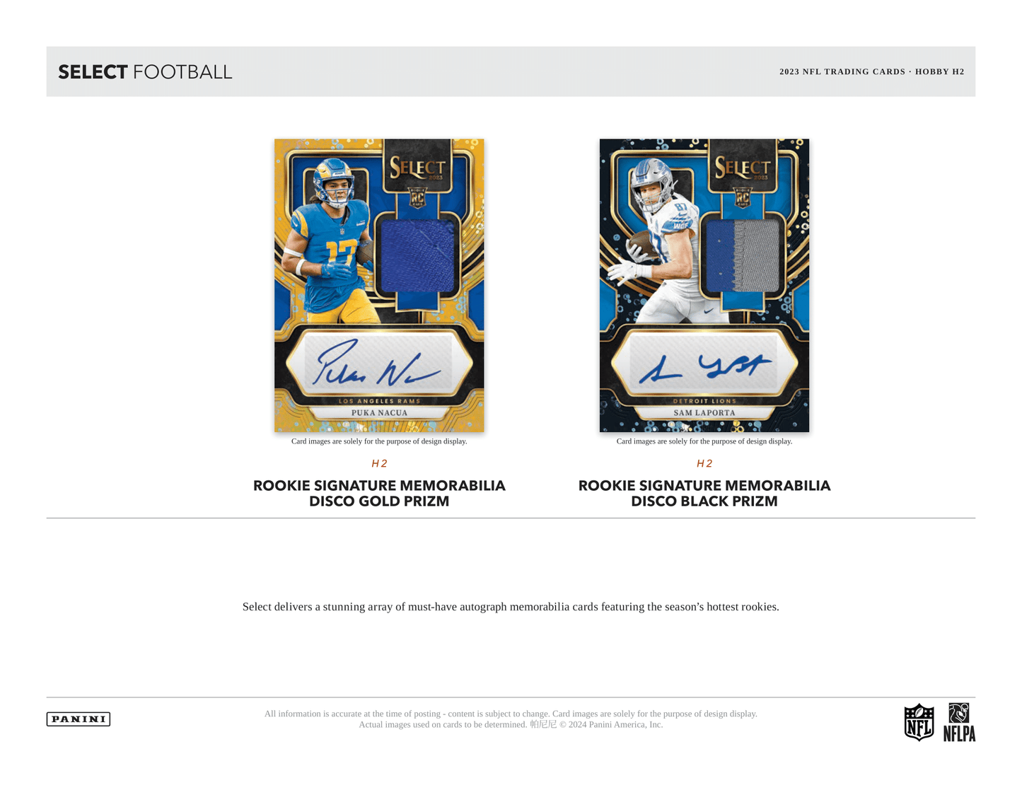 Panini - 2023 Select American Football (NFL) - Hybrid H2 Box