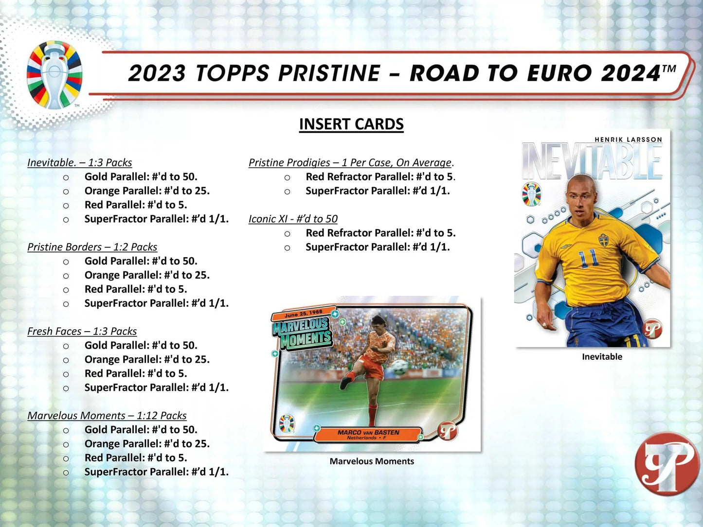 Topps - 2023 Road To Euros 2024 Pristine Football (Soccer) - Hobby Box