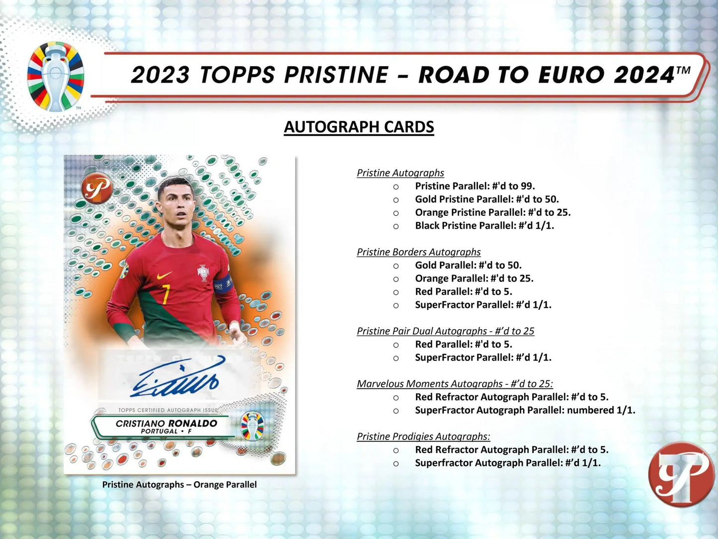 Topps - 2023 Road To Euros 2024 Pristine Football (Soccer) - Hobby Box