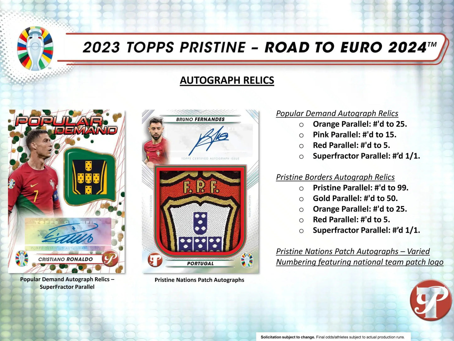 Topps - 2023 Road To Euros 2024 Pristine Football (Soccer) - Hobby Box