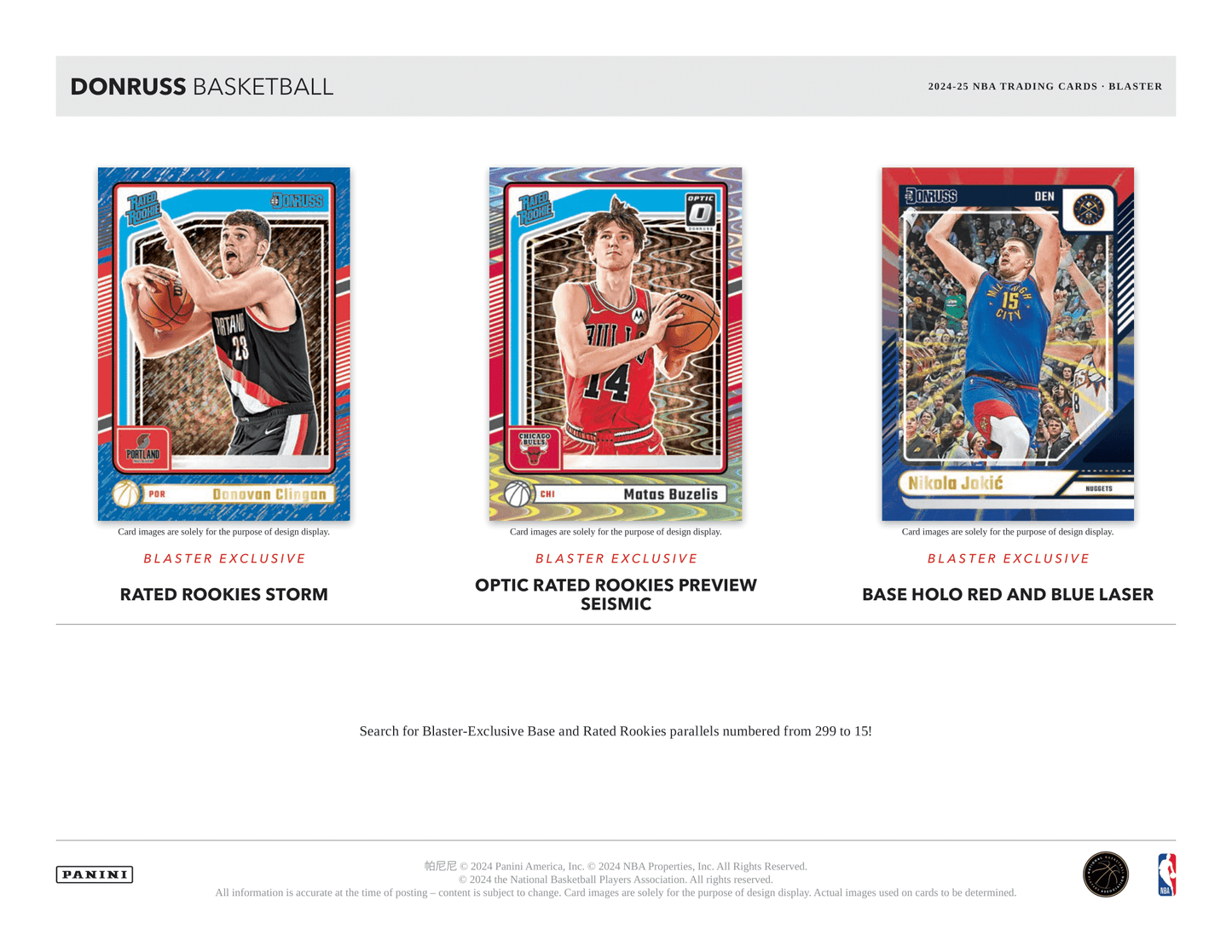 Panini - 2024/25 Donruss Basketball (NBA) - Blaster Box