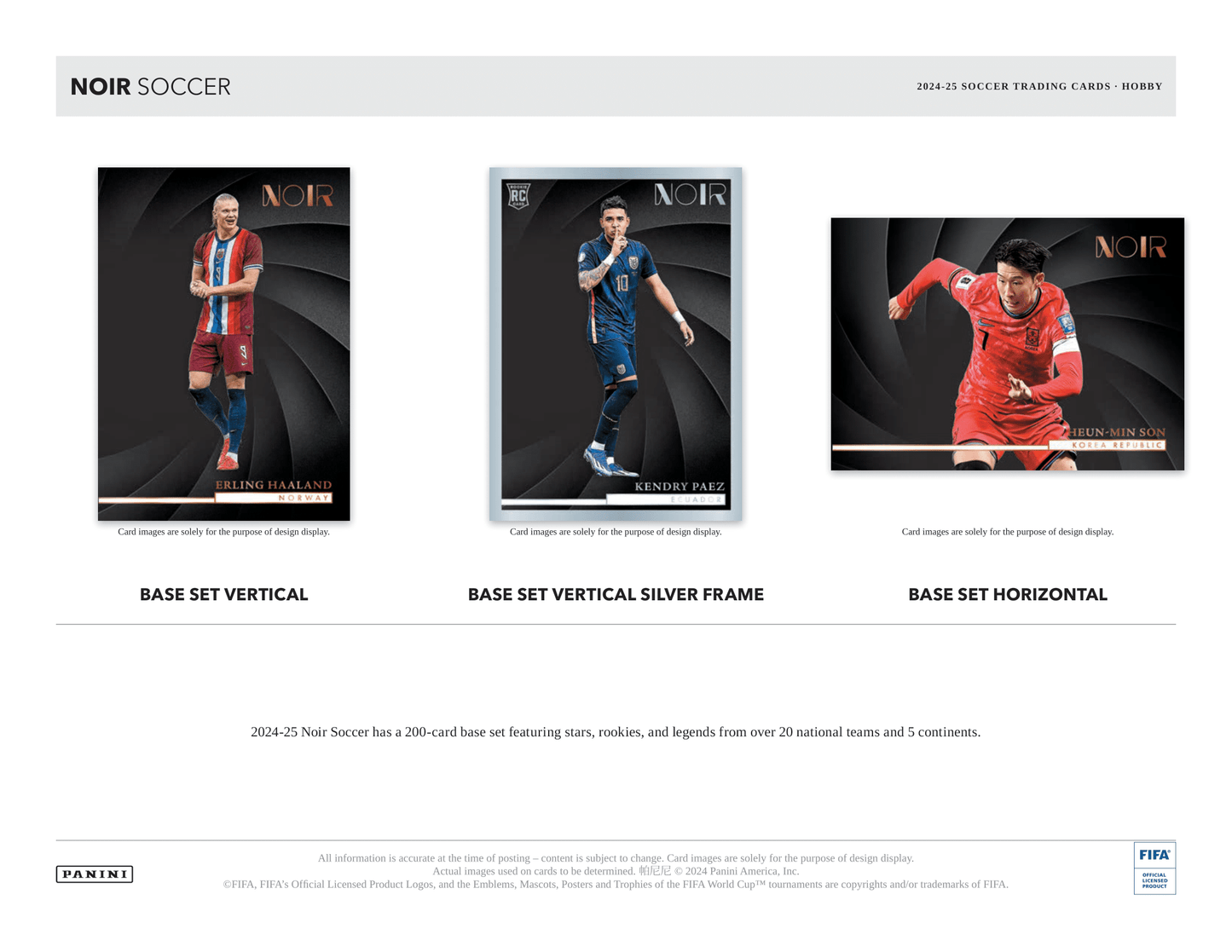 Panini - 2024/25 Noir Football (Soccer) - Hobby Box