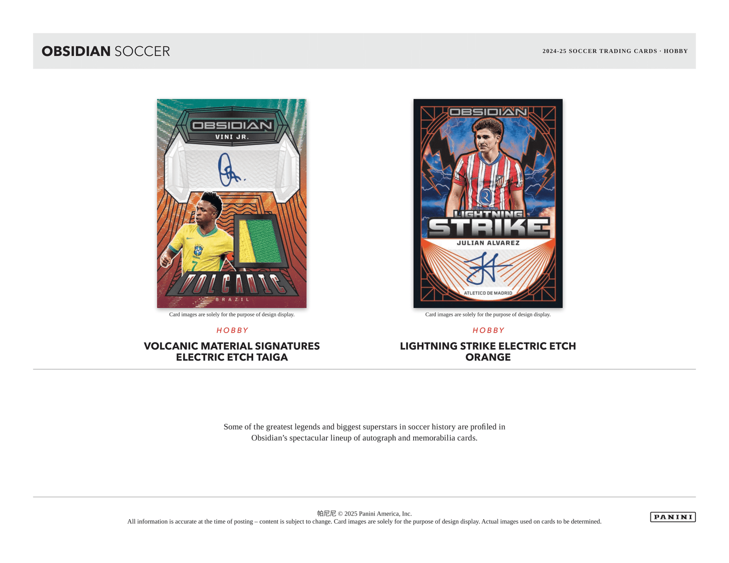Panini - 2024/25 Obsidian Football (Soccer) - Hobby Box