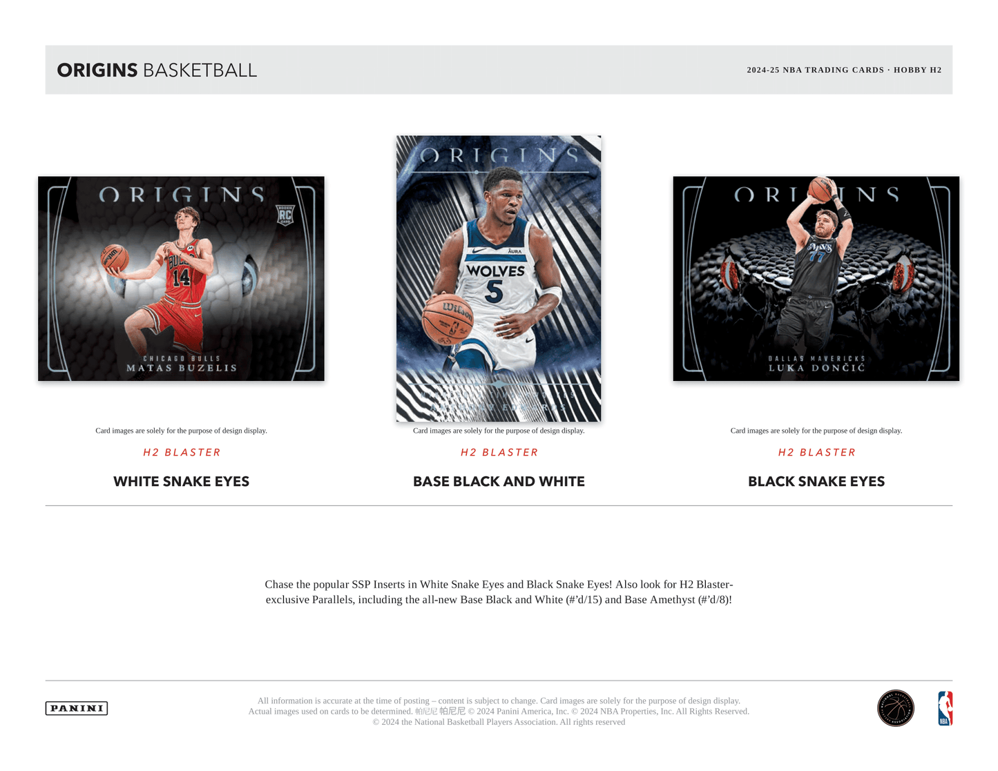 Panini - 2024/25 Origins Basketball (NBA) - Hybrid H2 Box